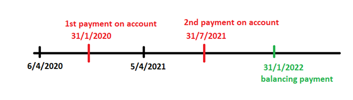 self-assessment second payment on account